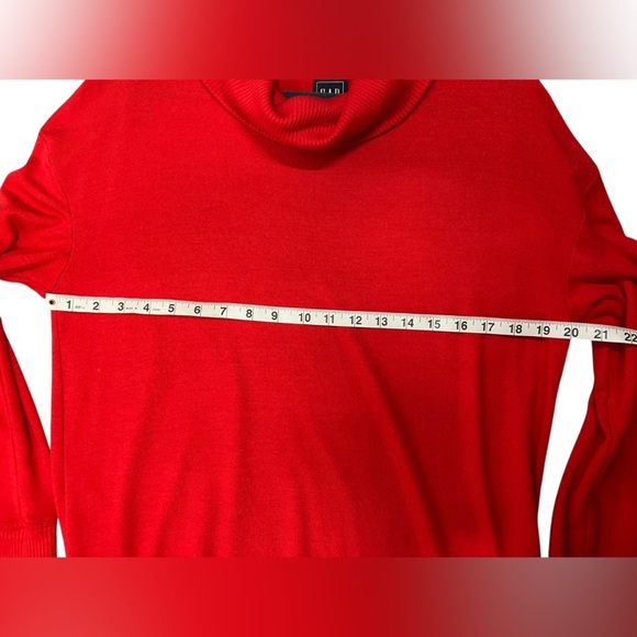 Gap Softspun Cowl Neck Sweater Long‎ Sleeve Womens Medium Tall Red - Picture 5 of 9